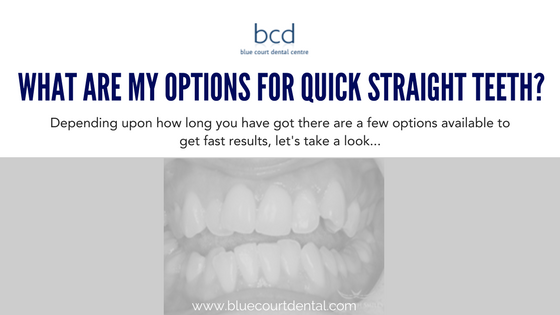 What are my options for straight teeth quickly?